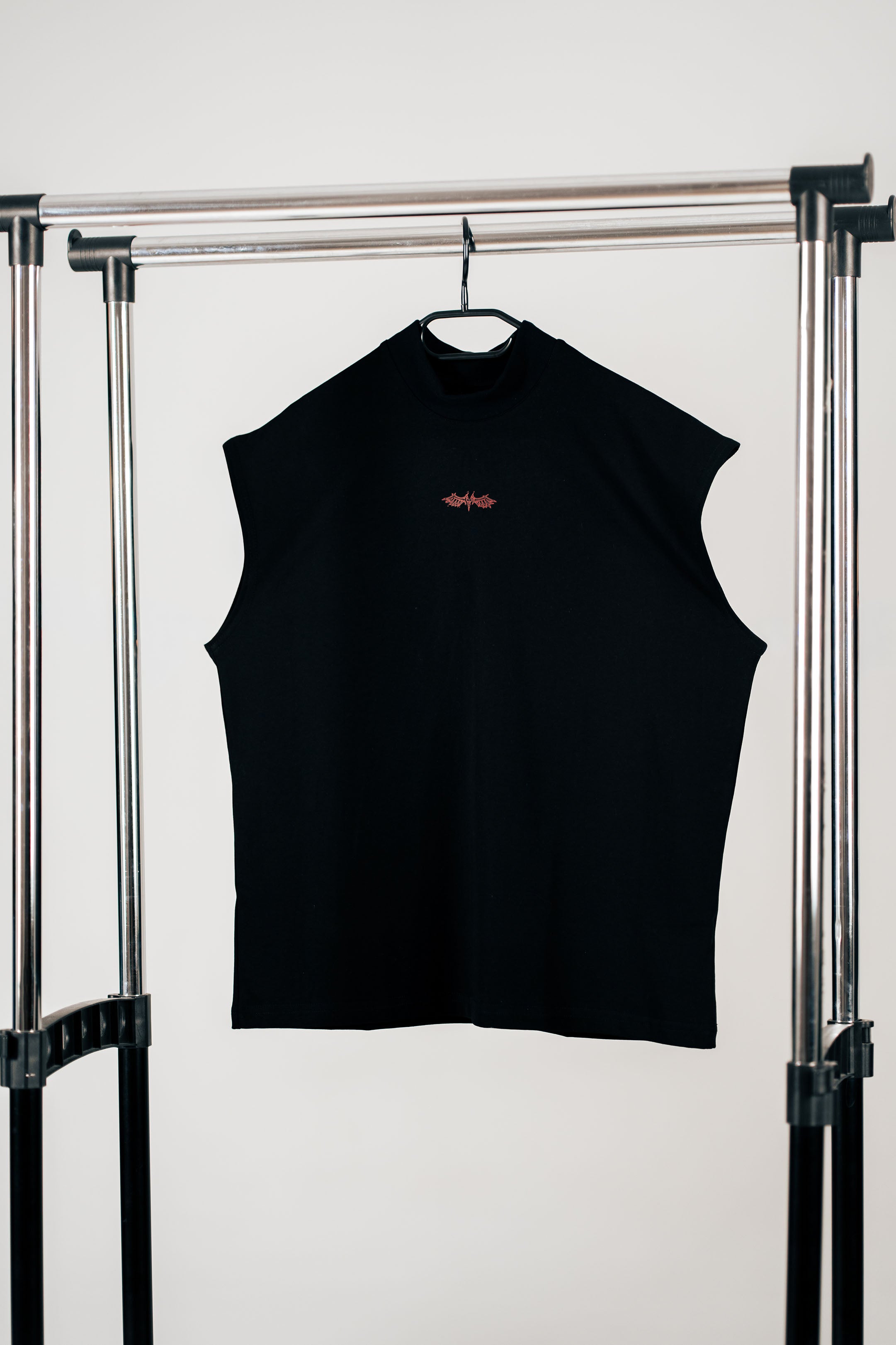 OVERSIZED WOMEN'S TANK TOP "REBORN" BLACK
