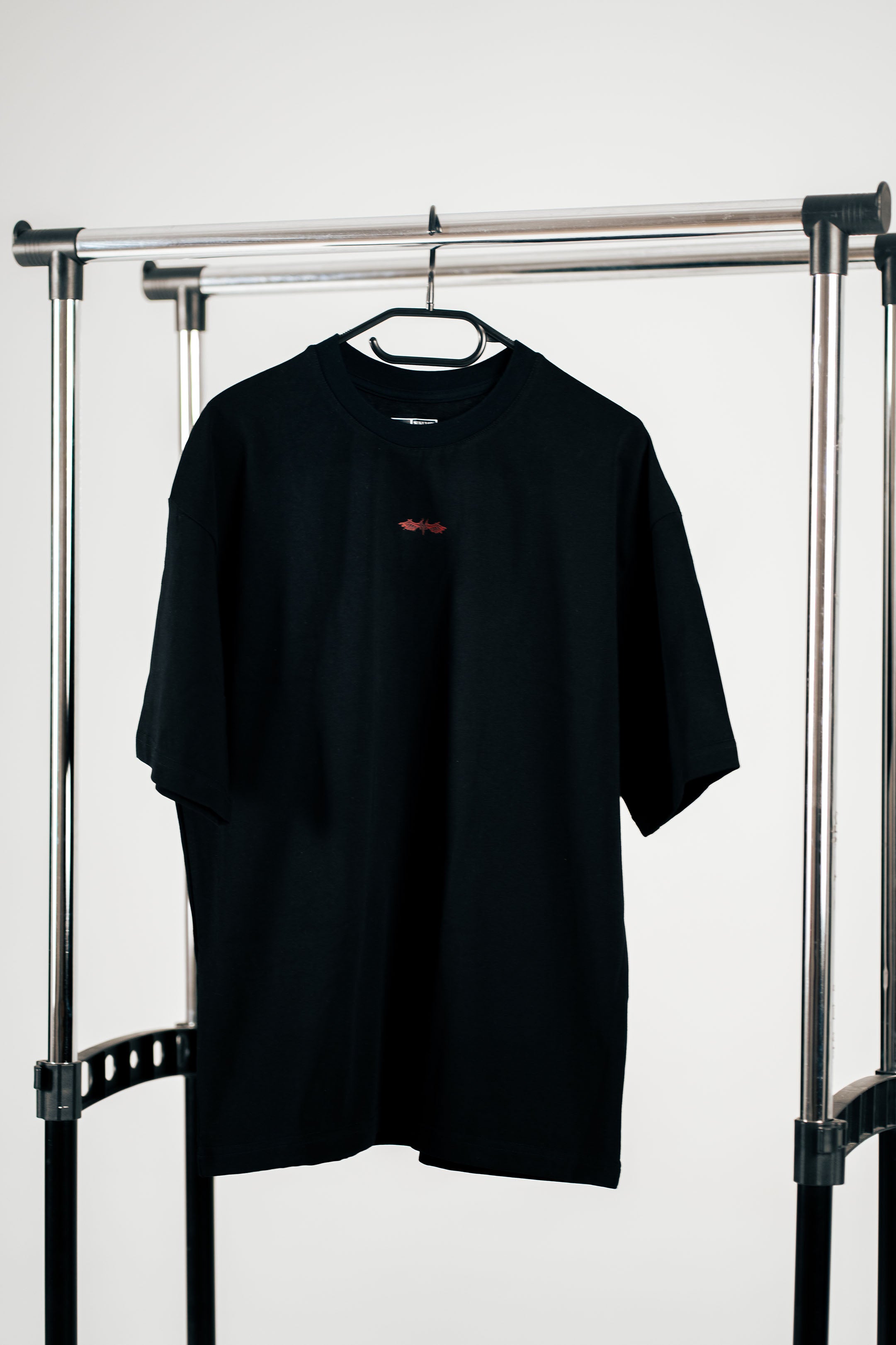 OVERSIZED T-SHIRT "REBORN" BLACK UNISEX