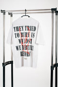 OVERSIZED T-SHIRT "REBORN" WHITE UNISEX