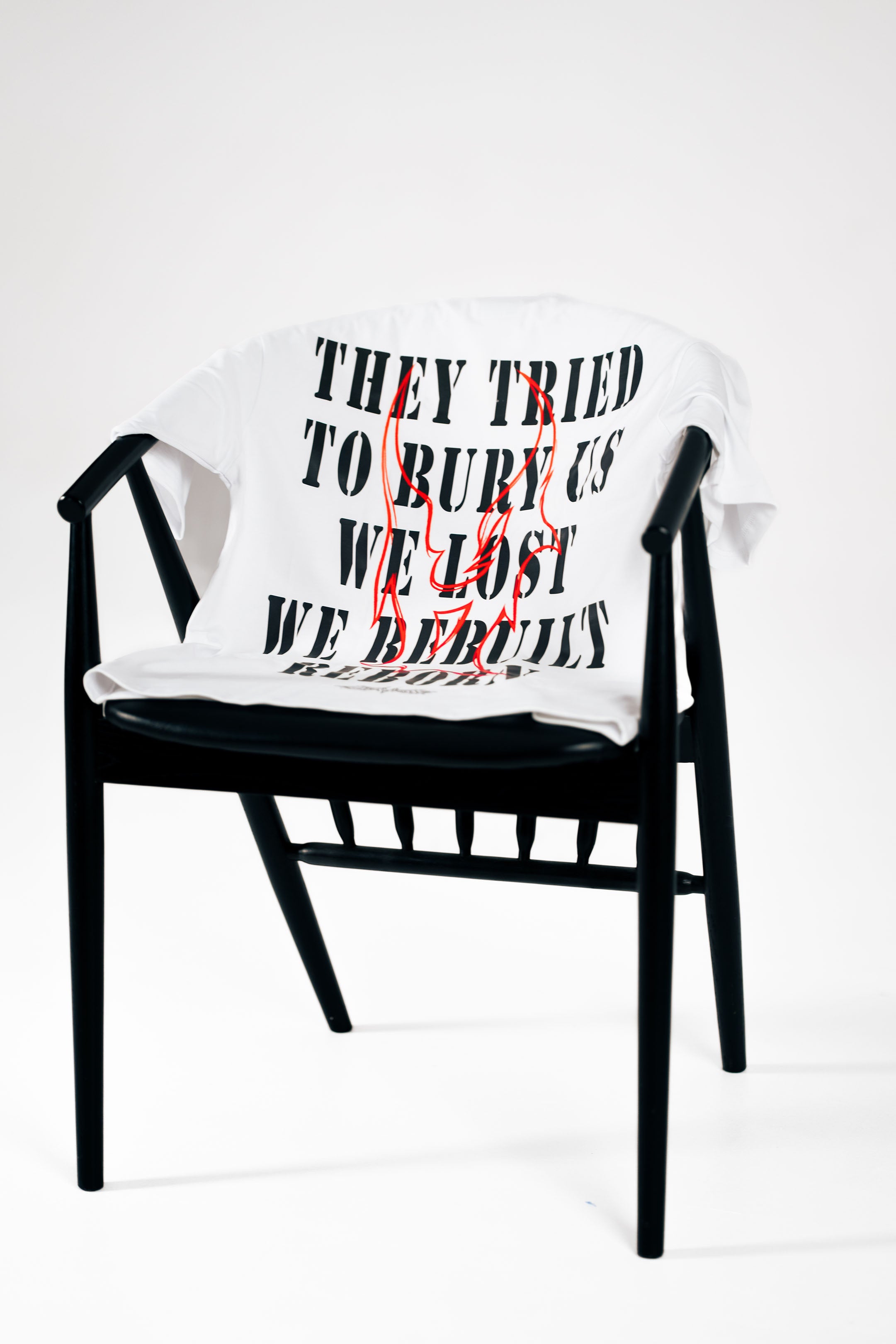OVERSIZED T-SHIRT "REBORN" WHITE UNISEX