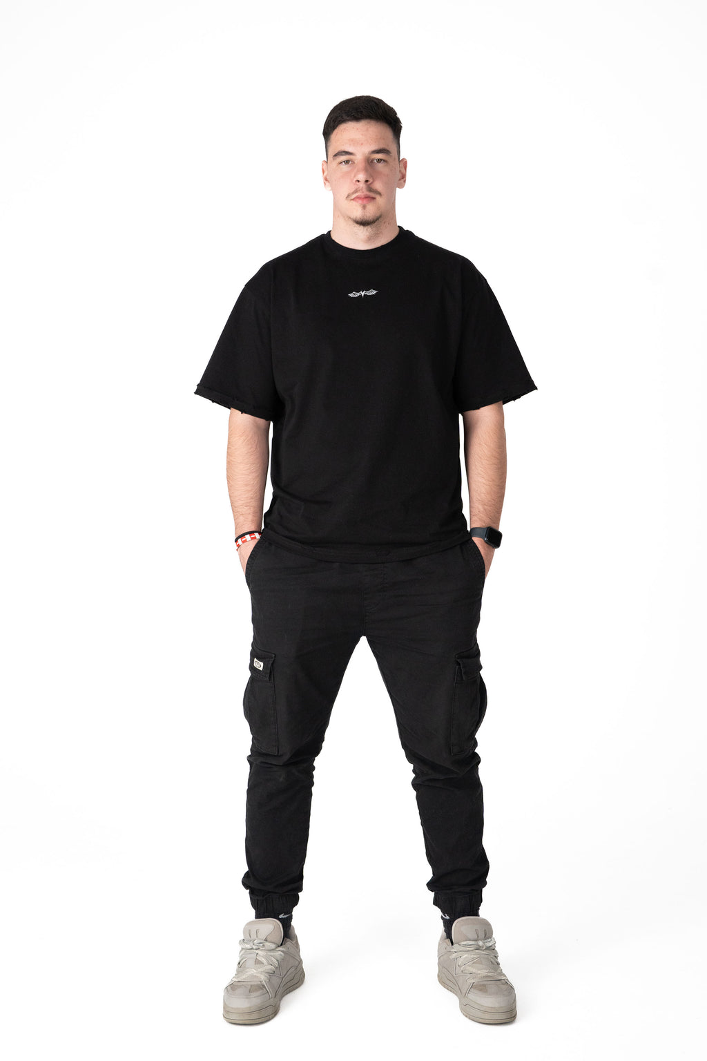 OVERSIZED MEN'S T-SHIRT - "SCARRED" DISTRESSED