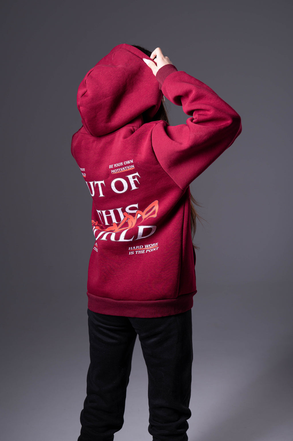 OVERSIZED WOMEN'S HOODIE-''OUT OF THIS WORLD''