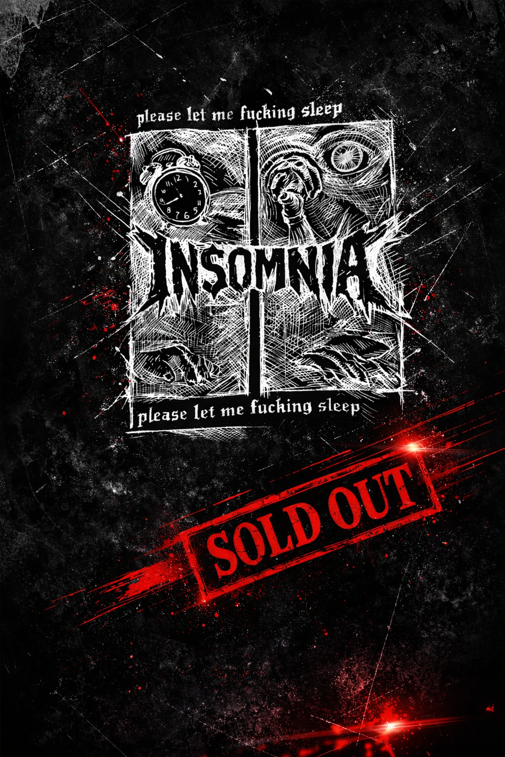LIMITED OVERSIZED T-SHIRT - "INSOMNIA"