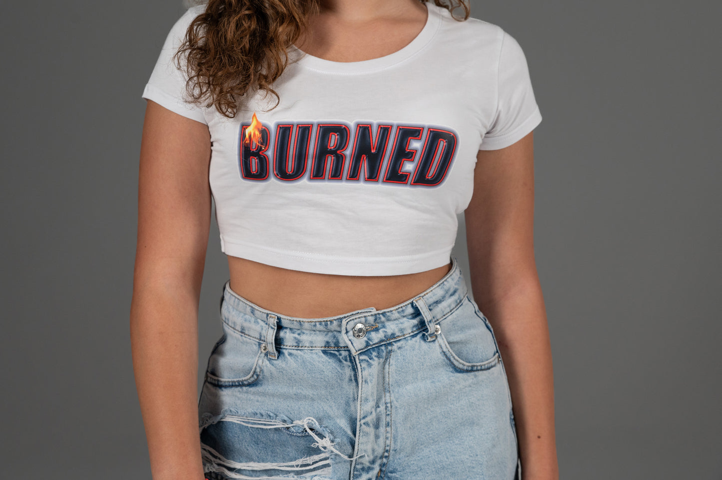 CROP TOP ''BURNED''