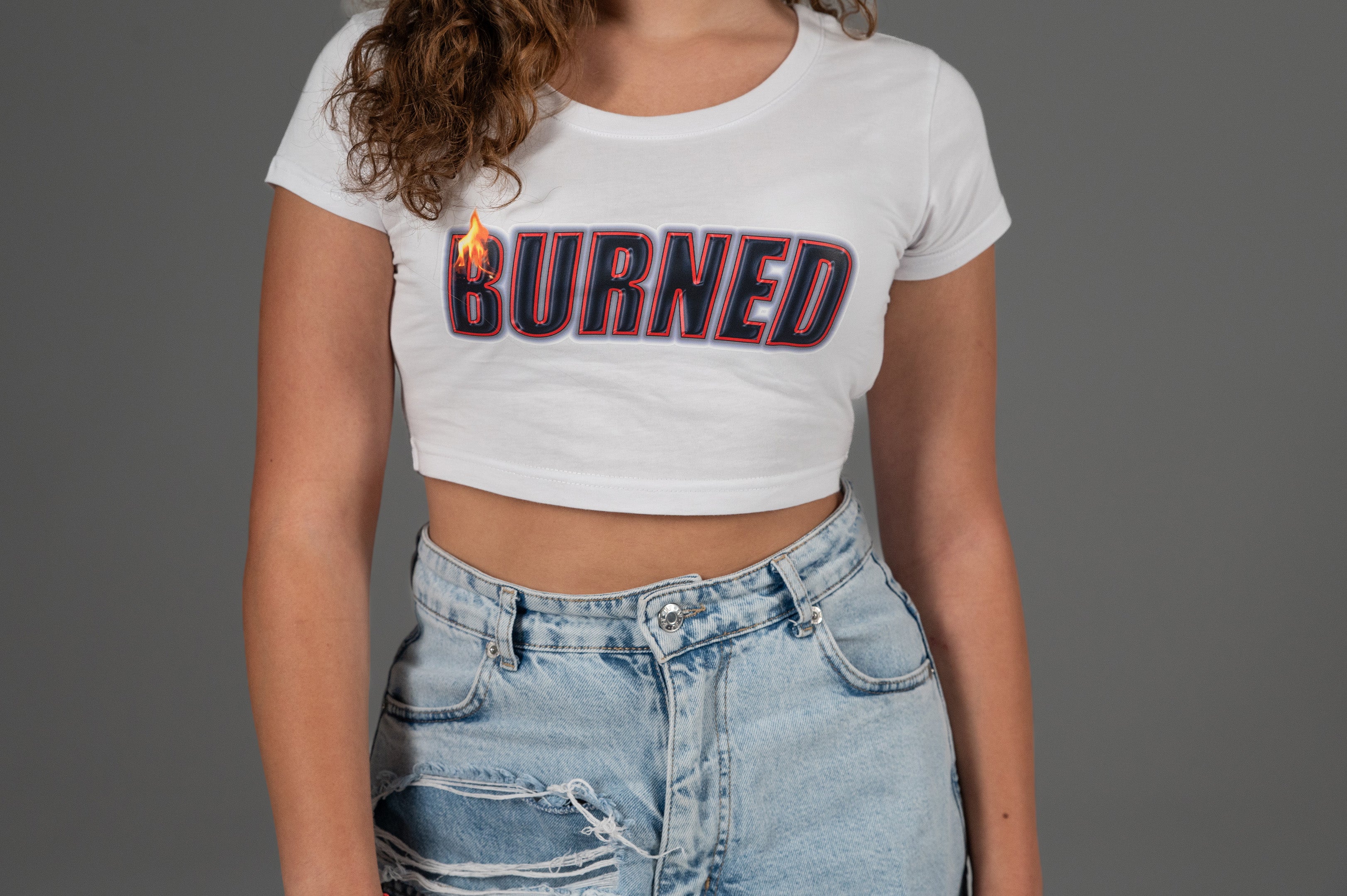 CROP TOP ''BURNED''