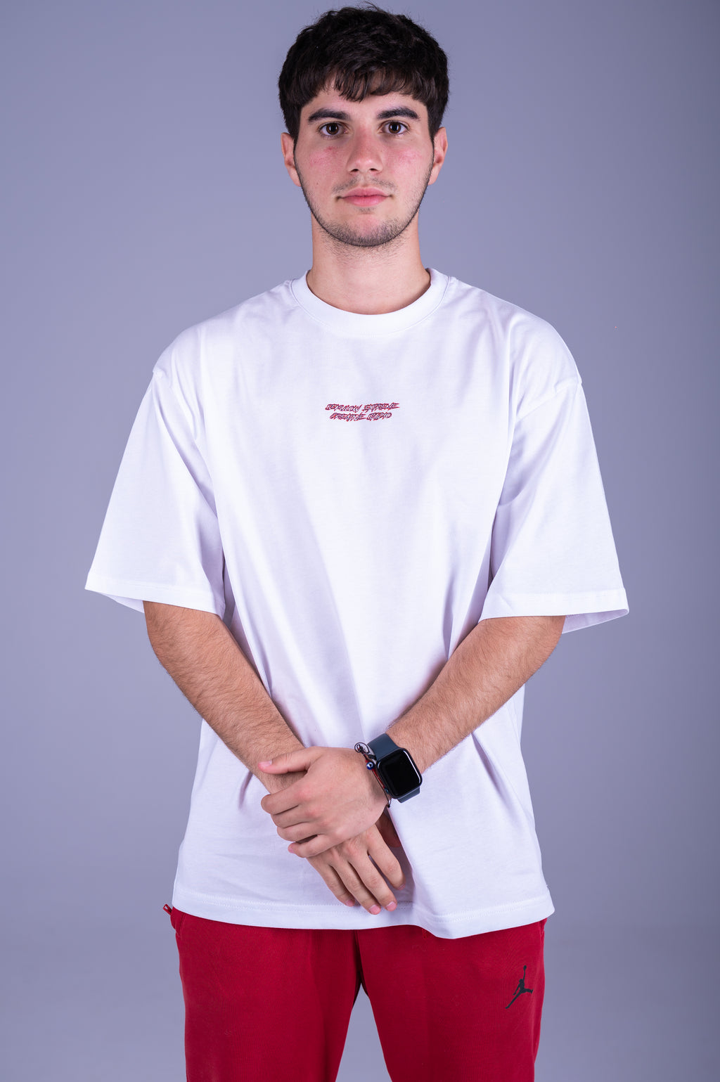 OVERSIZED T-SHIRT ''BORN AGAIN'' WHITE