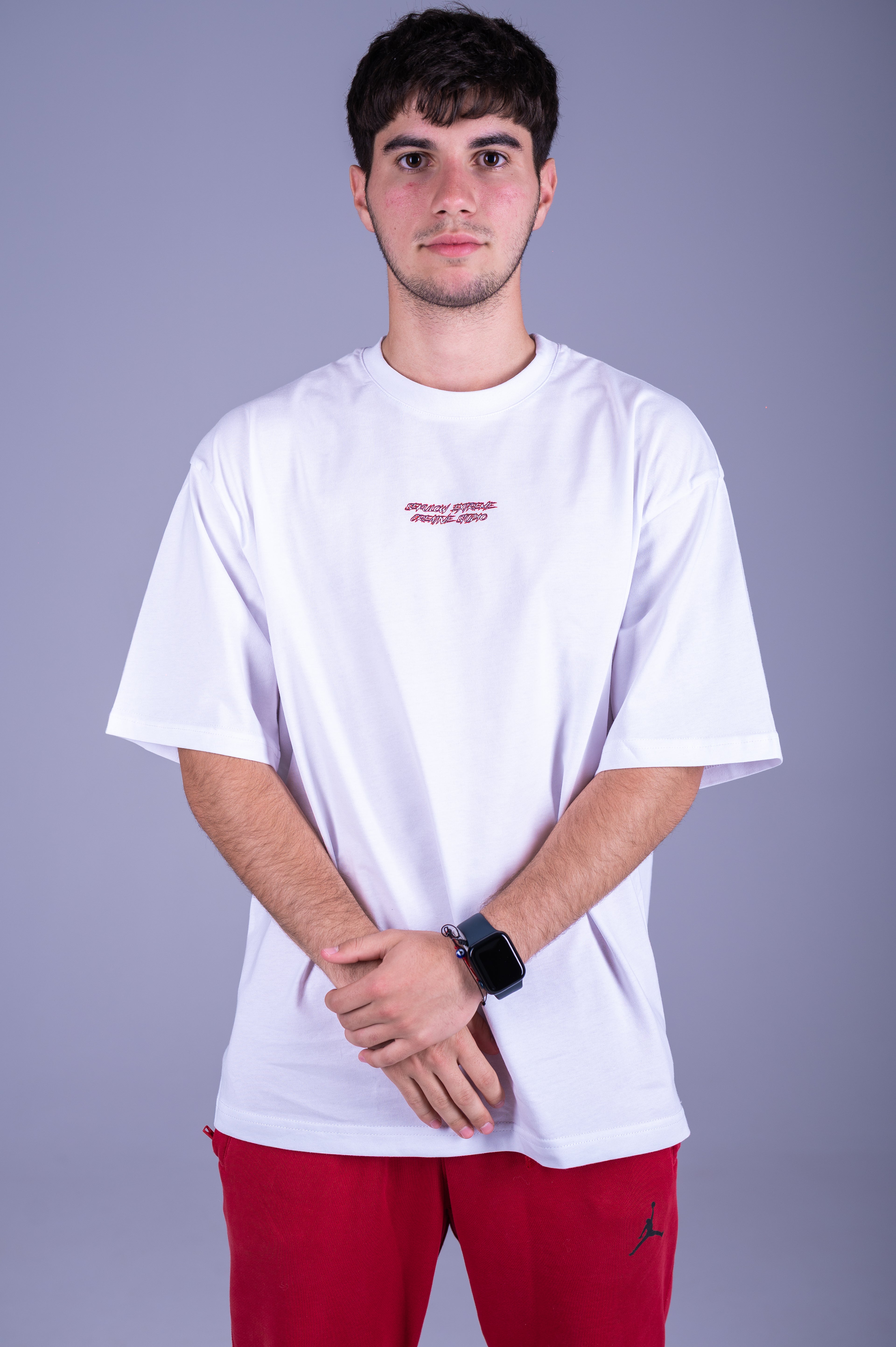 OVERSIZED T-SHIRT ''BORN AGAIN'' WHITE