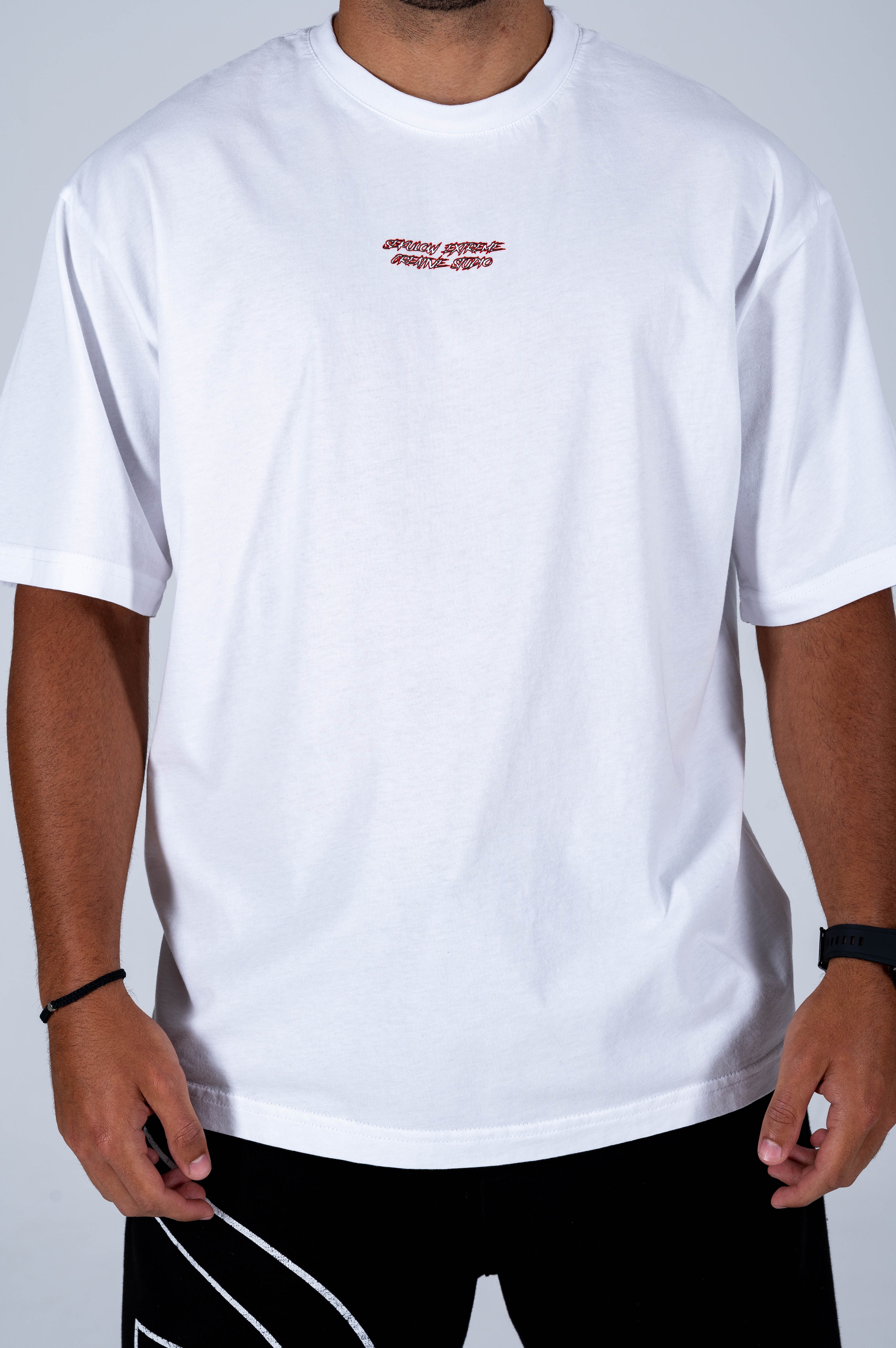 OVERSIZED MEN'S T-SHIRT-"ВЯРА" WHITE