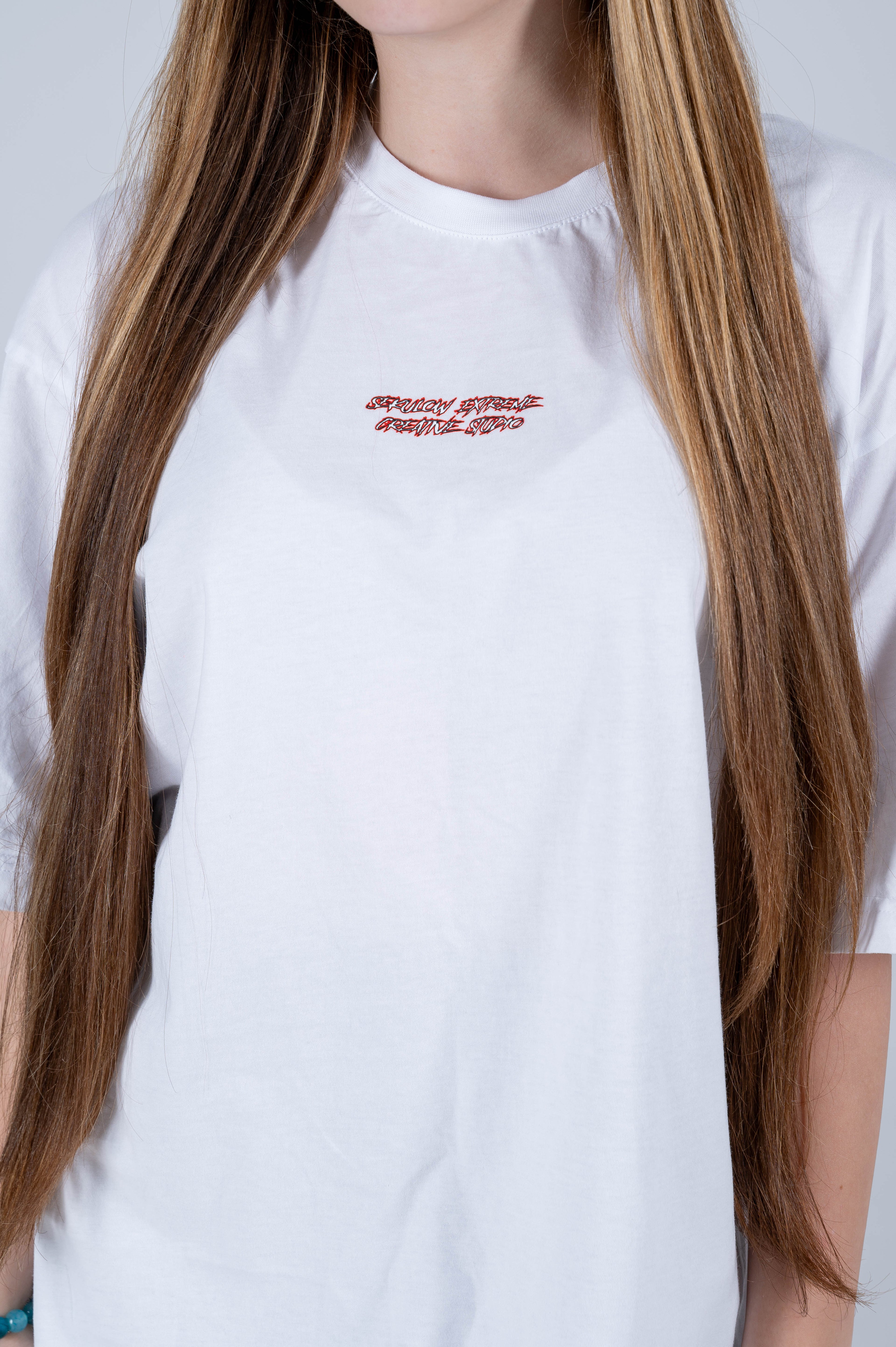 OVERSIZED WOMEN'S T-SHIRT-"ВЯРА" WHITE